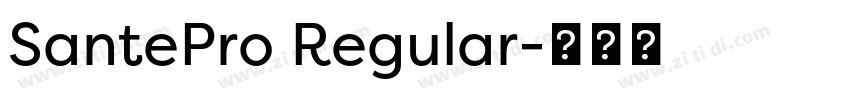 SantePro Regular字体转换